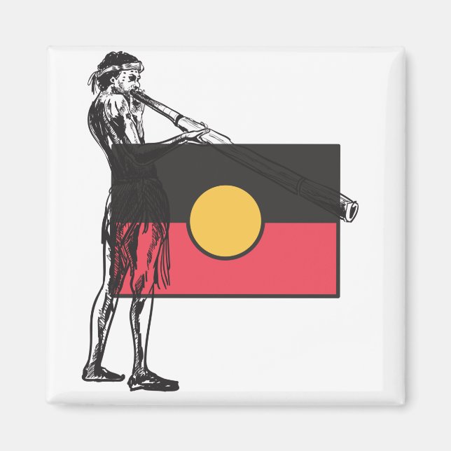 australische Ursprungsflagge Magnet (Vorne)