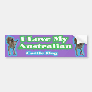 Australische Vieh-Hunde. Got zur Liebe sie Autoaufkleber