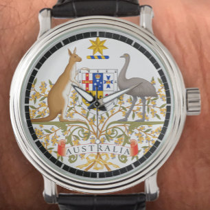 Australische Wappen auf einer Armbanduhr