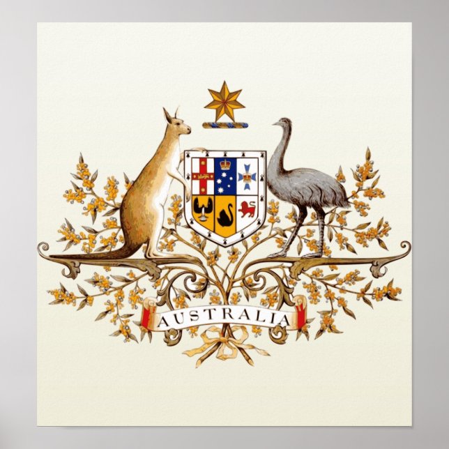 Australische Wappen im Detail Poster (Vorne)
