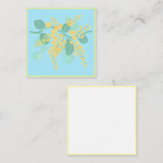 Australische Wattblüten Flat Note Card Mitteilungskarte
