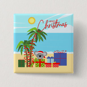 Australische Weihnachten Button