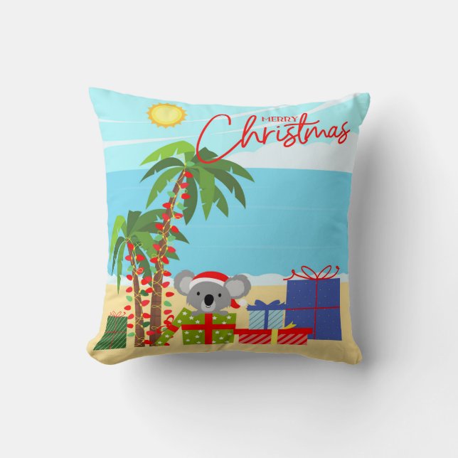 Australische Weihnachten Kissen (Vorderseite)