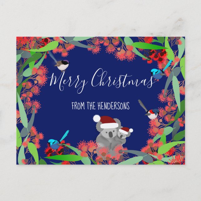 Australische Weihnachten Postkarte (Vorderseite)
