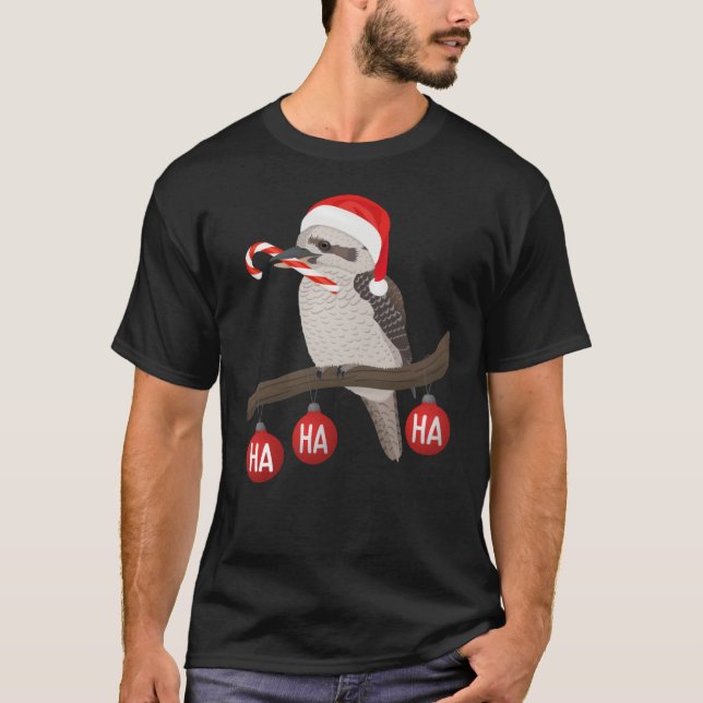 Australische Weihnachtsha ha hat lachen kookaburra T-Shirt (Vorderseite)