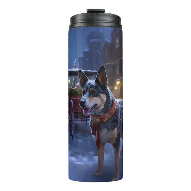 Australische Weihnachtszeit Thermosbecher (Vorderseite)