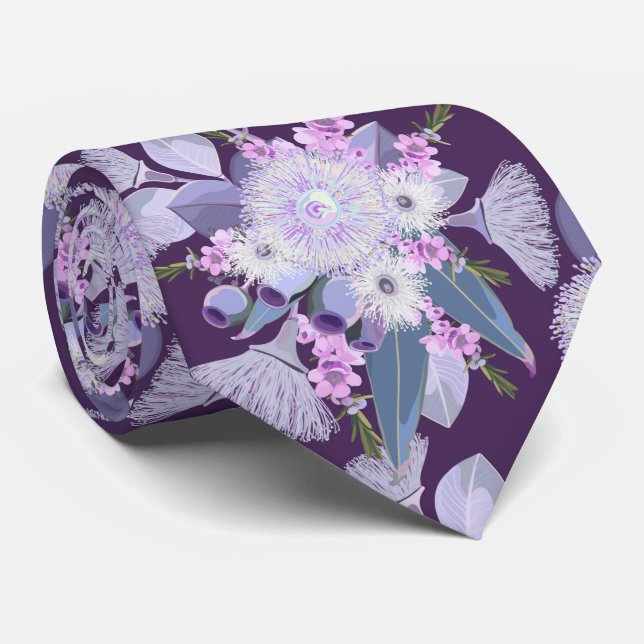 Australische Wildblumen Krawatte (Gerollt)