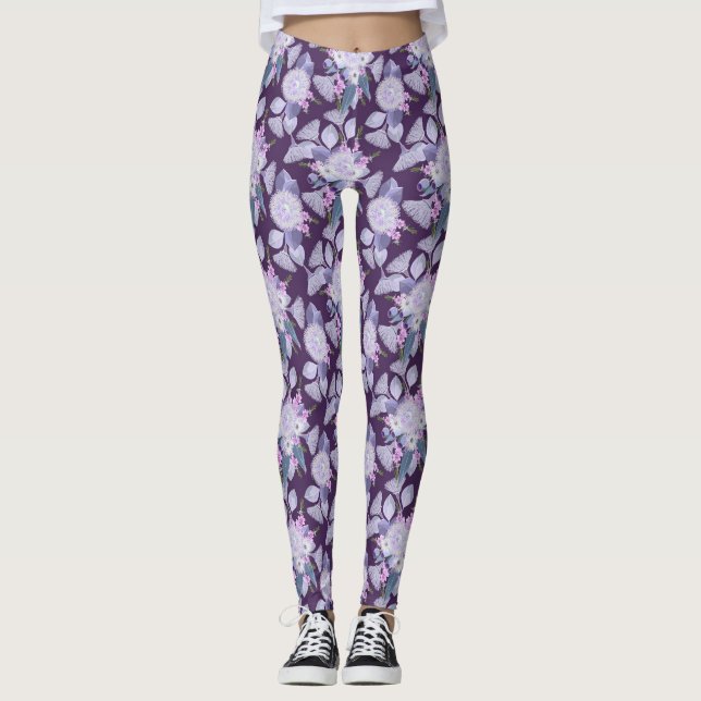 Australische Wildblumen Leggings (Vorderseite)