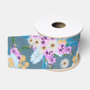 Australische Wildblumen Sommer Ripsband