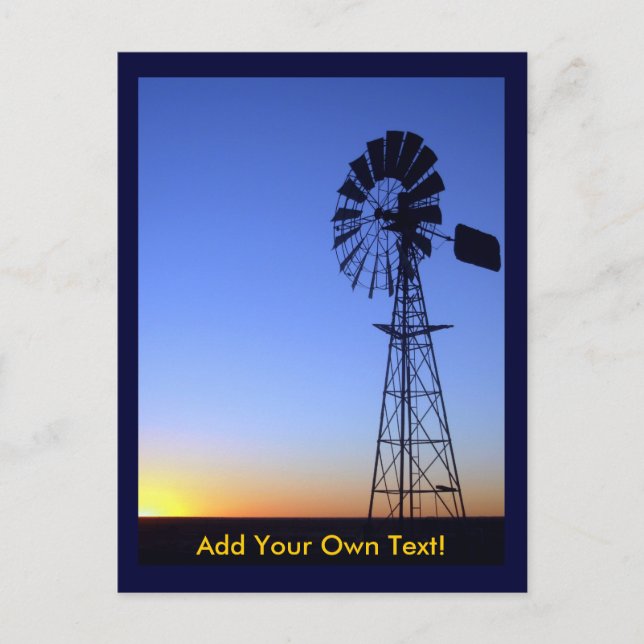 Australische Windmühle Postkarte (Vorderseite)