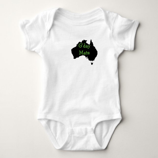 Australischer Baby-Spielanzug G'Day Kamerad Baby Strampler (Vorderseite)