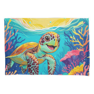 Australischer Boho-Schildkröten-Kissenbezug | Sonn Kissenbezug