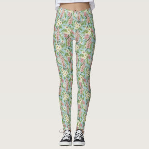 Australischer Bottlebrush-Landgarten Blau Leggings