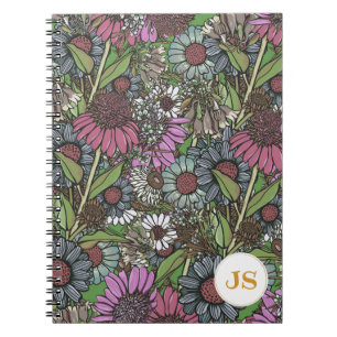 Australischer Busch-Wildblumen-Sommergarten Notizblock