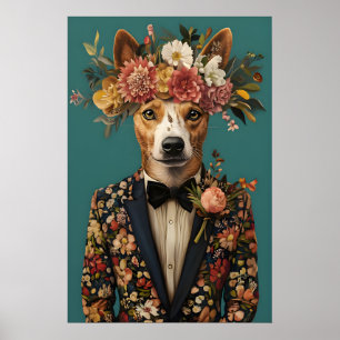 Australischer Cattle Dog im Anzug Poster, Australi Poster