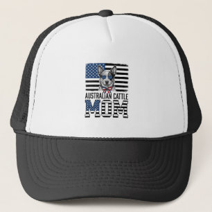 Australischer Cattle Dog Mama Patriotisches Vintag Truckerkappe