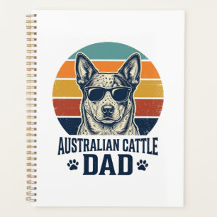 Australischer Cattle Dog Vater Vintage Sonnenunter Planer