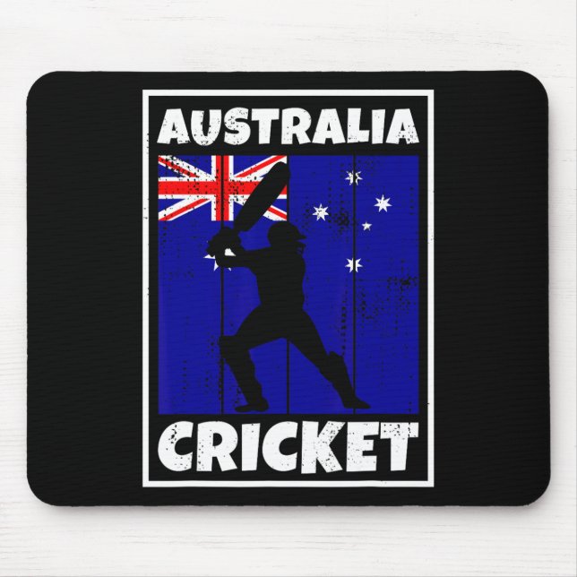 Australischer Cricket-Fan-Flagge Australiens Crick Mousepad (Vorne)