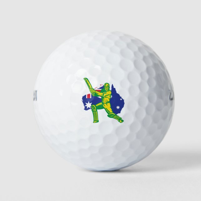 Australischer Cricket Team T - Shirt Fans Jersey Golfball (Vorderseite)