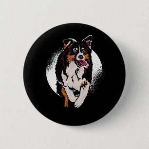 Australischer Farmhund Button
