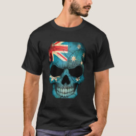 Australischer Flaggen-Schädel-Active-T - Shirt