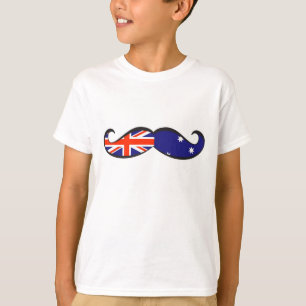 Australischer Flaggen-Schnurrbart T-Shirt
