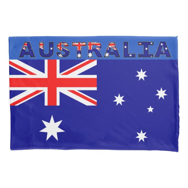 Australischer Flaggen-Single-Kissenbezug, Kissenbezug (Vorderseite)