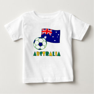 Australischer Fußball und Flagge Baby T-shirt