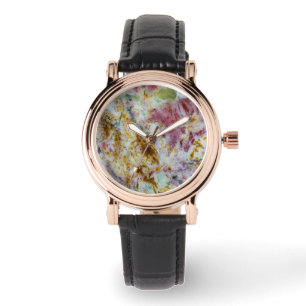Australischer Grüner Opalit-Slab Armbanduhr