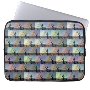 Australischer Gummibaum-Abstrakte Kunst, Laptopschutzhülle