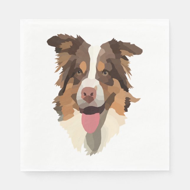 Australischer Hirte 1 Serviette (Vorderseite)