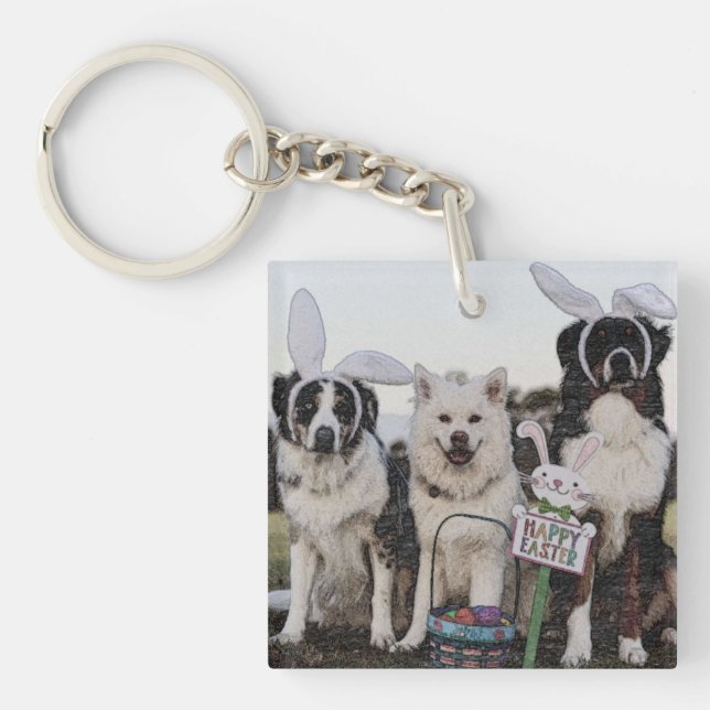 Australischer Hirte, Aussie, Shepherd Schlüsselanhänger (Vorderseite)