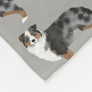 Australischer Hirte Blue Merle Blanket Fleecedecke