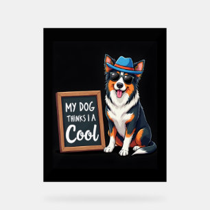 Australischer Hirte Mein Hund hält mich für Cool f Acrylschild