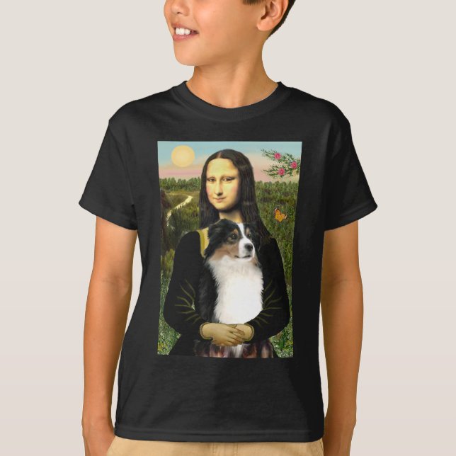 Australischer Hirte (Tri) von Mona Lisa T-Shirt (Vorderseite)