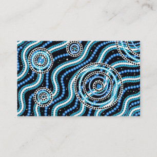Australischer indigener Digital-Designer Art, Wate Visitenkarte
