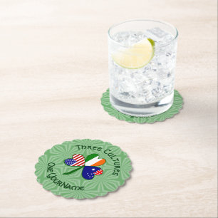 Australischer Irischer Amerikanischer Shamrock Per Untersetzer