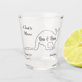 Australischer Junggeselinnen-Abschied Kangaroo Sho Schnapsglas
