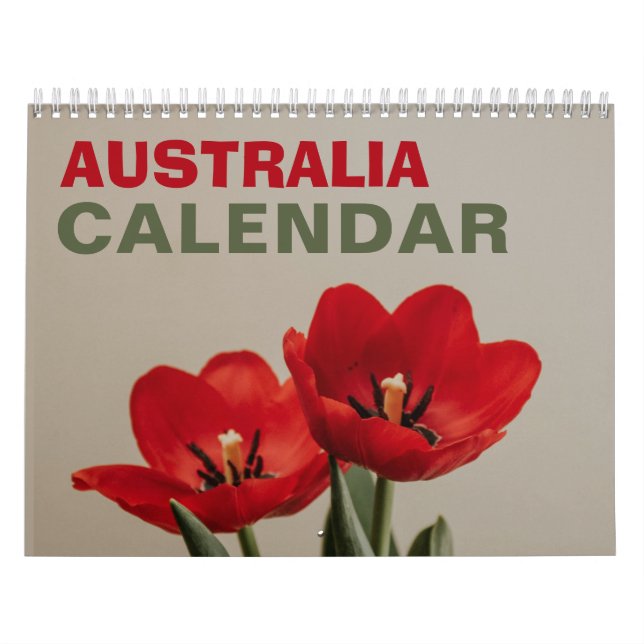 Australischer Kalender mit Australischen Feiertage (Titelbild)