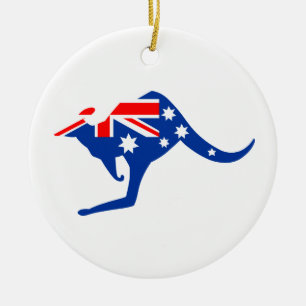 Australischer Känguru Keramikornament