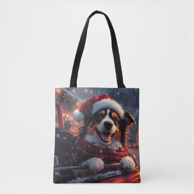 Australischer Kelpie Dog Roller Untersetzer Weihna Tasche (Vorderseite)