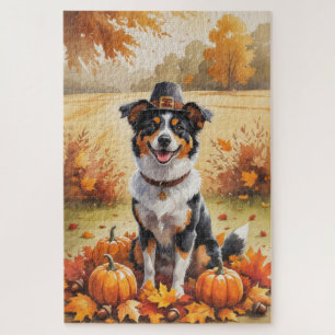 Australischer Kelpie Herbstleaves Erntedank Art