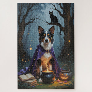 Australischer Kelpie-Hund - Whimsical Halloween-Ma