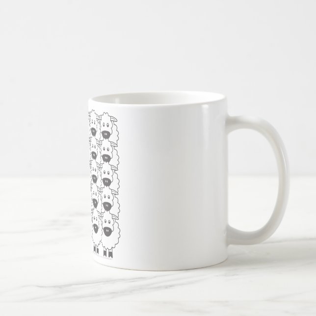 Australischer Kelpie in den Schafen Kaffeetasse (Rechts)