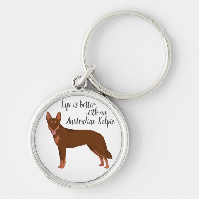 Australischer Kelpie Schlüsselanhänger (Vorne)