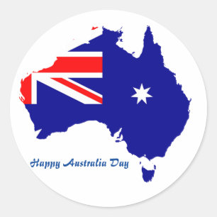Australischer Klassischer Rundsticker Runder Aufkleber