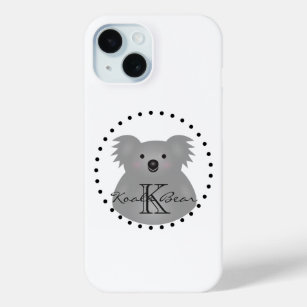 Australischer Koala Bär Niedlich Monogram hinzufüg Case-Mate iPhone Hülle