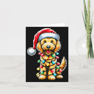 Australischer Labradoodle Weihnachtsbaum Xmas Sant Karte