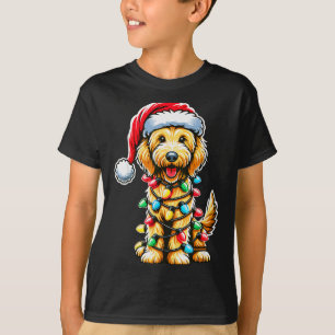 Australischer Labradoodle Weihnachtsbaum Xmas Sant T-Shirt