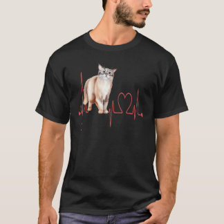 Australischer Nebel Herzschlag Lustige Katzenmutte T-Shirt